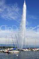 water jet Jet d'Eau, Geneva, Switze