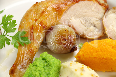 Roast Onion And Chicken