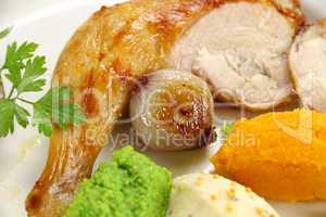 Roast Onion And Chicken