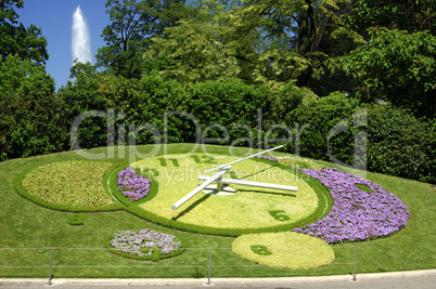 Flower clock, Geneva Switzerland