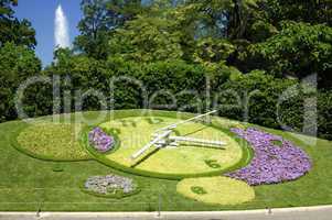 Flower clock, Geneva Switzerland