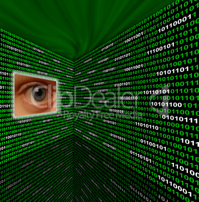 Spyware eye scanning binary code
