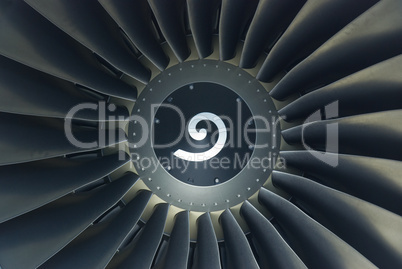 Detail of jet engine