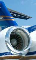 Engine and tail detail of business