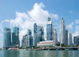 Singapore skyline, financial distri