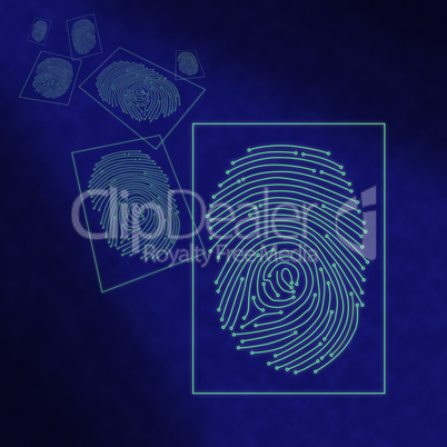 Electronic digital fingerprint proc