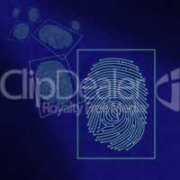 Electronic digital fingerprint proc
