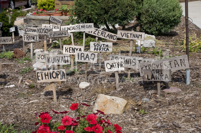 Sign garden