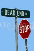 dead end road sign
