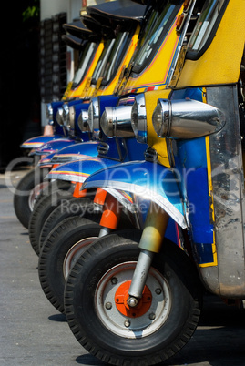 Tuk-tuk taxis in Bangkok