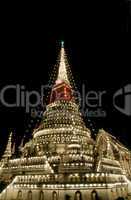 Decorated stupa in Thailand
