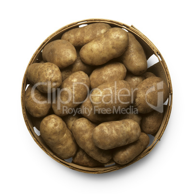 Basket of potatoes