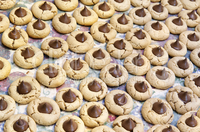 Freshly baked Christmas cookies.