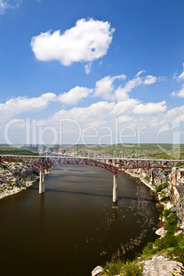 Bridge spanning the Pecos River in SE Texas near Langtry. US90.