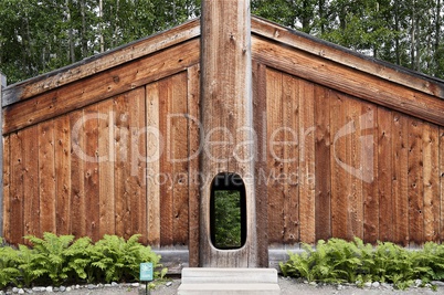 Wooden clan house, Alaska