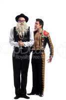 Funny old Jew and toreador