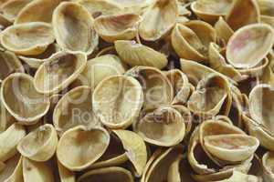 Empty pistachios shells