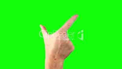 Touching the touch screen gestures - 13 in one file green screen ipad