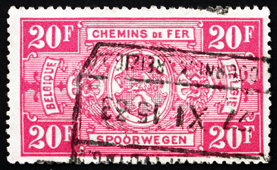 Postage stamp Belgium 1927 Coat of Arms of Belgium