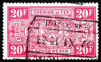 Postage stamp Belgium 1927 Coat of Arms of Belgium