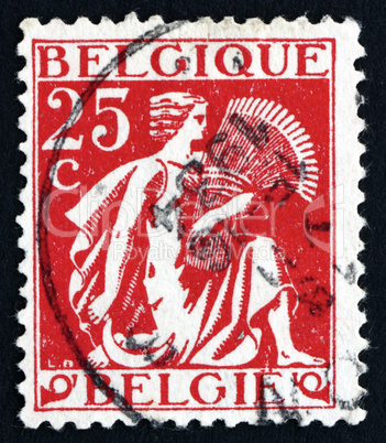 Postage stamp Belgium 1932 Gleaner