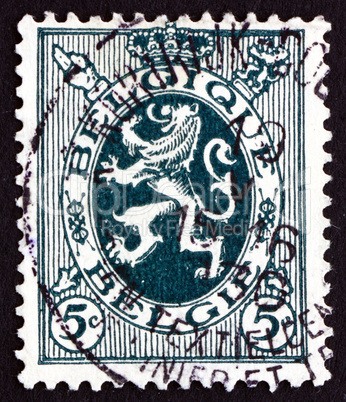 Postage stamp Belgium 1929 Lion of Belgium