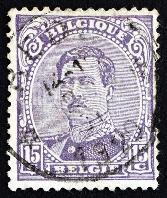 Postage stamp Belgium 1915 King Albert I of Belgium