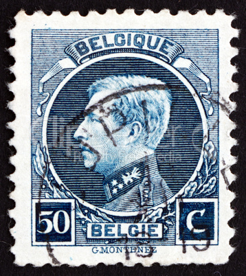 Postage stamp Belgium 1921 King Albert I of Belgium