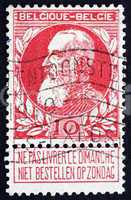 Postage stamp Belgium 1905 King Leopold II of Belgium