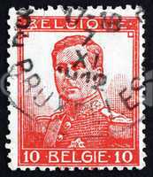 Postage stamp Belgium 1912 King Albert I of Belgium
