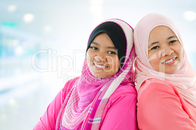 Happy Muslim women