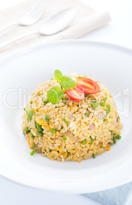 Asian Chinese egg fried rice