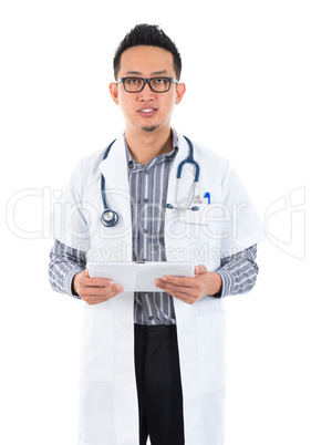 Serious male medical doctor