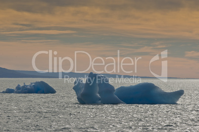 iceberg floating on the lake argentino