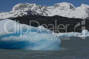 Iceberg floating on the Lake Argentino