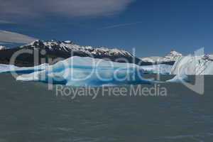 Iceberg floating on the Lake Argentino