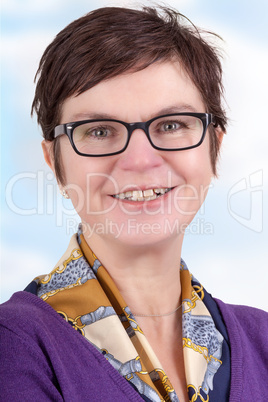 Portrait of a fifty year old woman