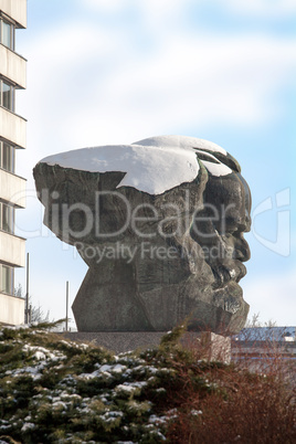Karl Marx monument in Chemnitz, Saxony