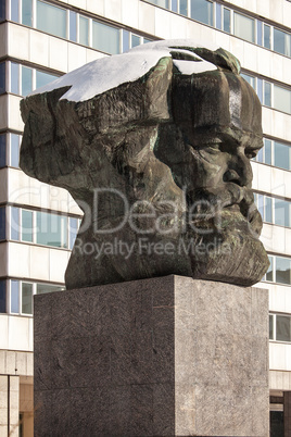 Karl Marx monument in Chemnitz, Saxony