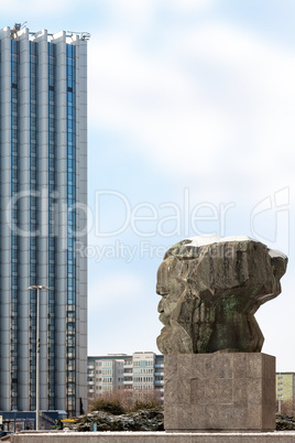 Karl Marx monument in Chemnitz, Saxony