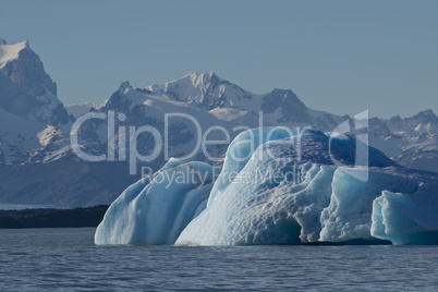 Iceberg floating on the Lake Argentino