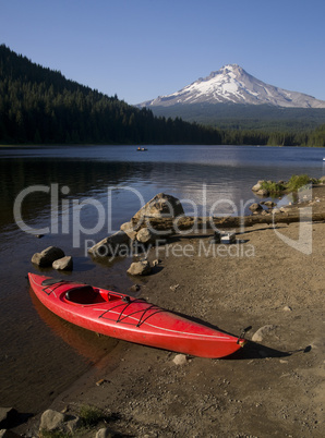 Kayak on Trillium Lake