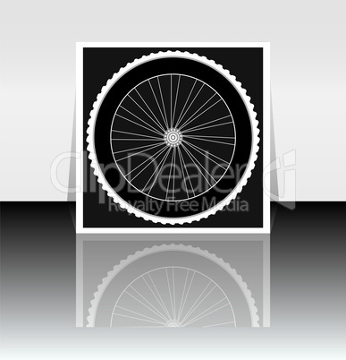 Bicycle wheel icon symbol