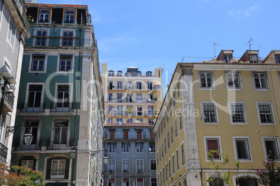 Portugal, old historical building in the center of Lisbon