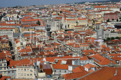 Portugal, Lisbon view from Saint George castle