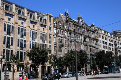 Portugal,  the Praca da Liberdade in Porto