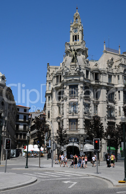 Portugal,  the Praca da Liberdade in Porto