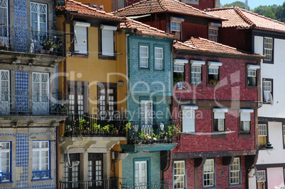 old houses of the city of Porto in Portugal