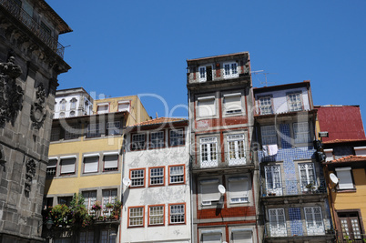 old houses of the city of Porto in Portugal