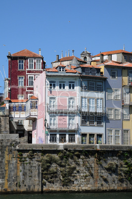 old houses of the city of Porto in Portugal